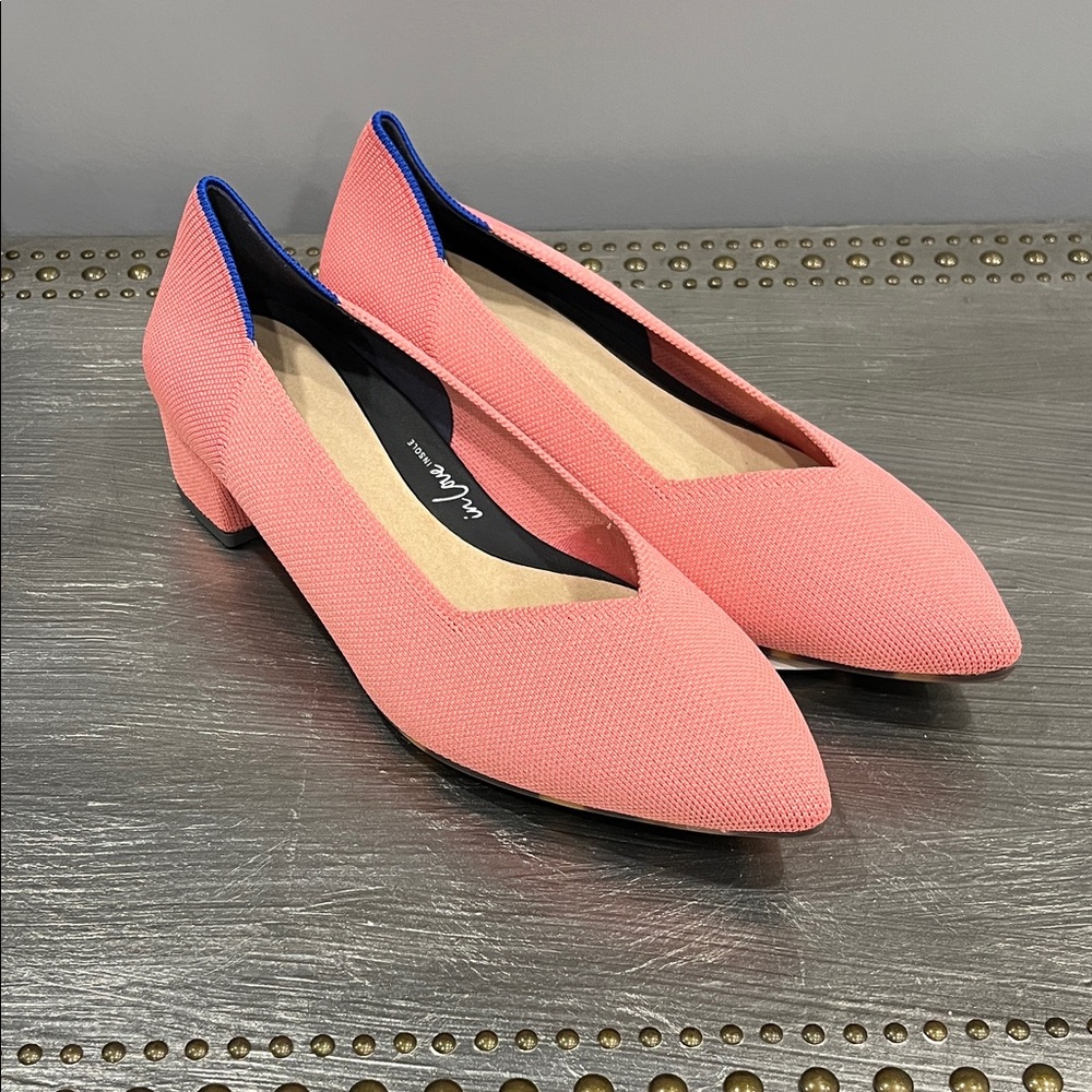 Rothy's Coral and Blue Women's Flats